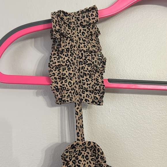 Leopard print tank top with ruffle details - Large - Picture 3 of 5